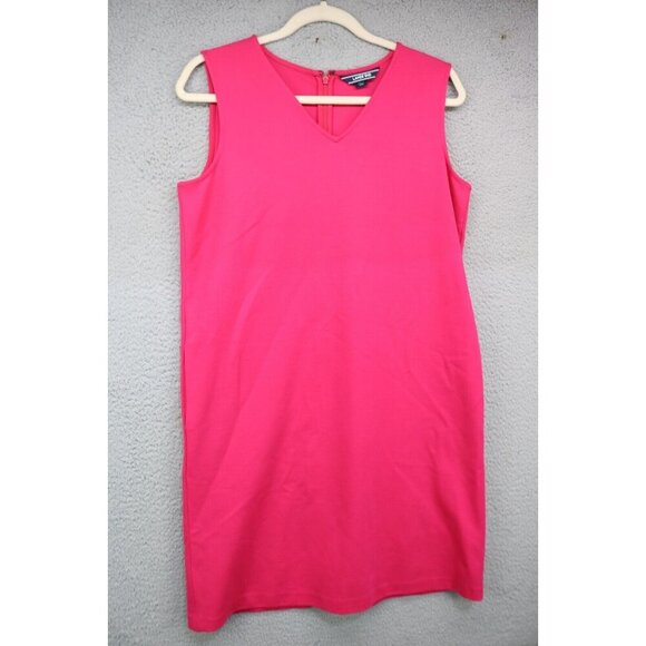 Land's End Sleeveless Pink Dress-Size 10-Pockets - Picture 1 of 13